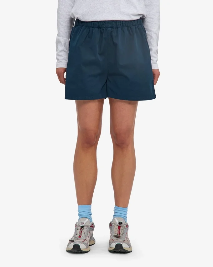 Organic Twill Shorts para mujer - Azul petróleo