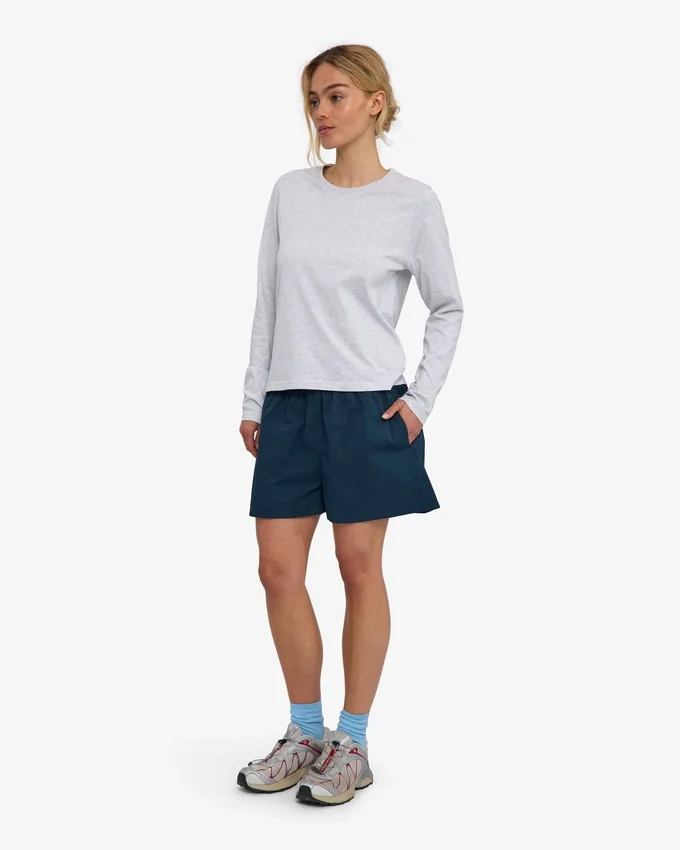 Organic Twill Shorts para mujer - Azul petróleo