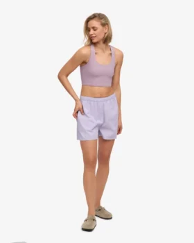 Organic Twill Shorts para mujer – Lavanda suave