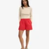 Organic Twill Shorts para mujer - Rojo mandarina