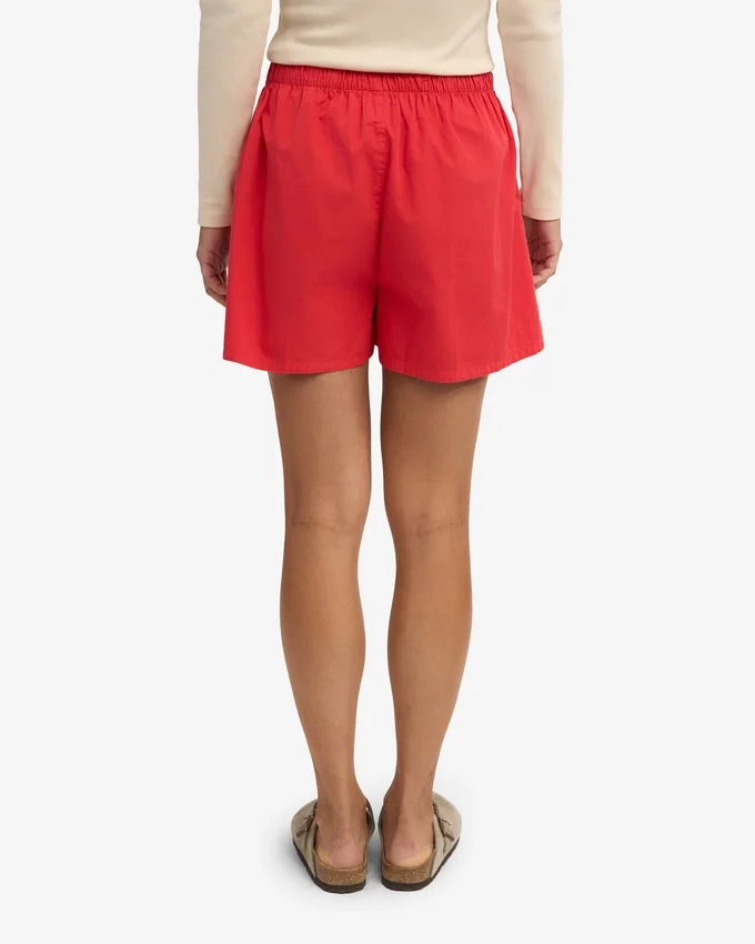 Organic Twill Shorts para mujer - Rojo mandarina