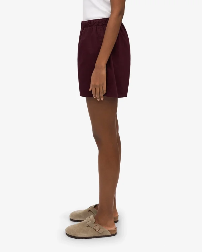 Organic Twill Shorts para mujer - Rojo sangre