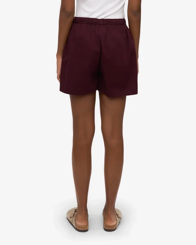 Organic Twill Shorts para mujer - Rojo sangre