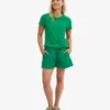 Organic Twill Shorts para mujer - Verde Kelly