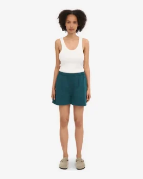 Organic Twill Shorts para mujer – Verde océano