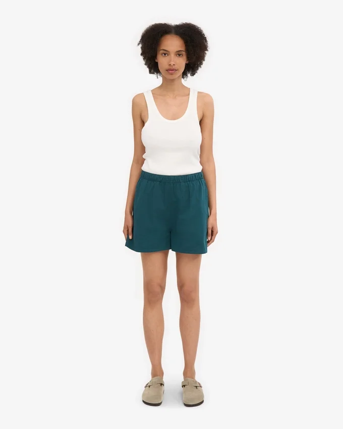 Organic Twill Shorts para mujer - Verde océano
