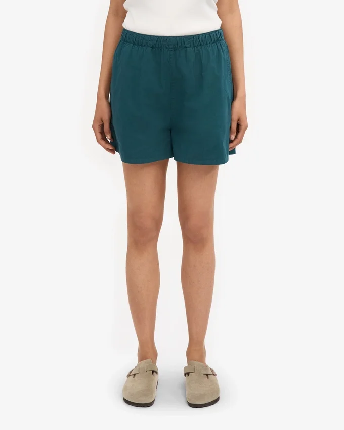 Organic Twill Shorts para mujer - Verde océano