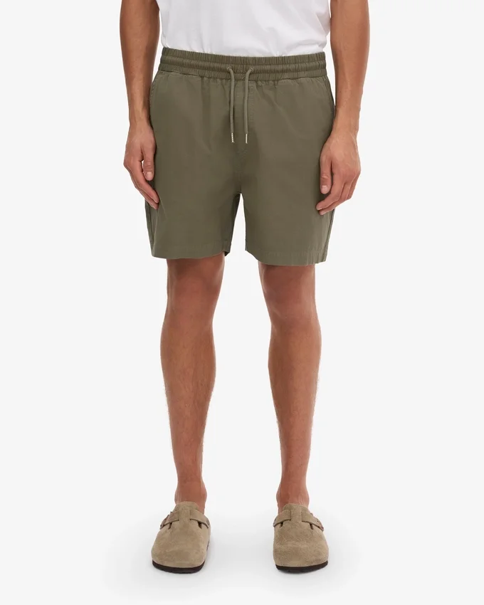 Organic Twill Shorts - Verde oliva apagado