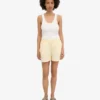 Pantalones cortos de lino - Amarillo suave