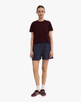 Pantalones cortos de lino – Azul petróleo