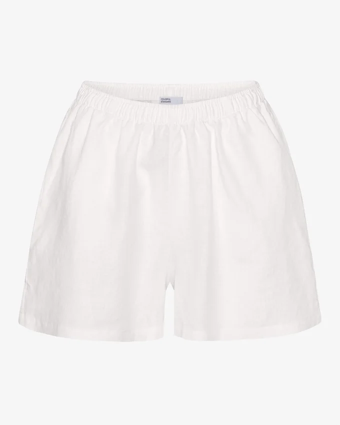 Pantalones cortos de lino - Blanco óptico