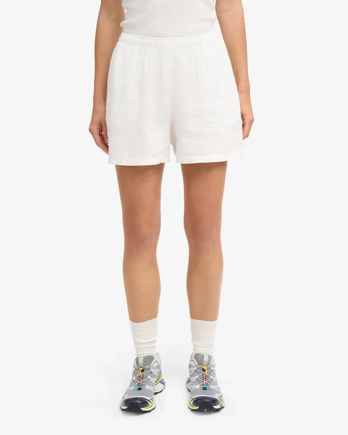 Pantalones cortos de lino - Blanco óptico