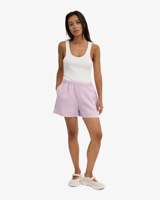 Pantalones cortos de lino - Flor de cerezo