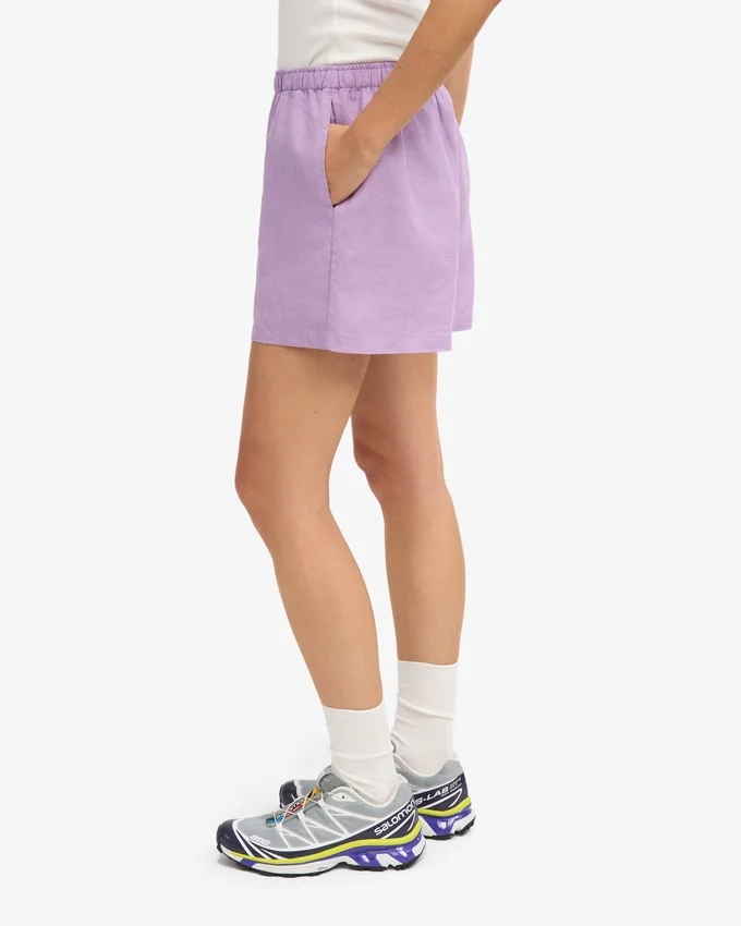 Pantalones cortos de lino - Lavanda suave