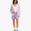 Pantalones cortos de lino - Lavanda suave
