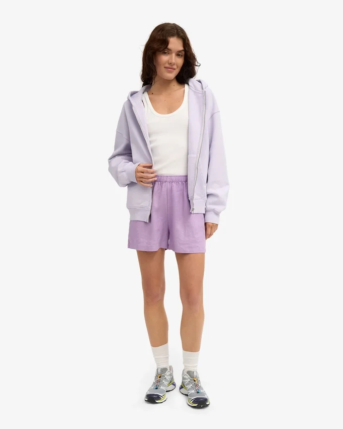 Pantalones cortos de lino - Lavanda suave