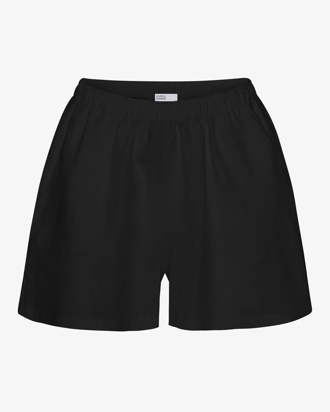 Pantalones cortos de lino - Negro intenso