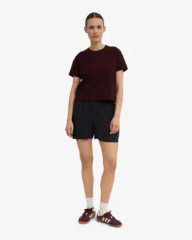 Pantalones cortos de lino – Negro intenso