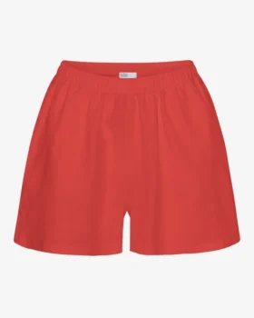 Pantalones cortos de lino - Rojo mandarina