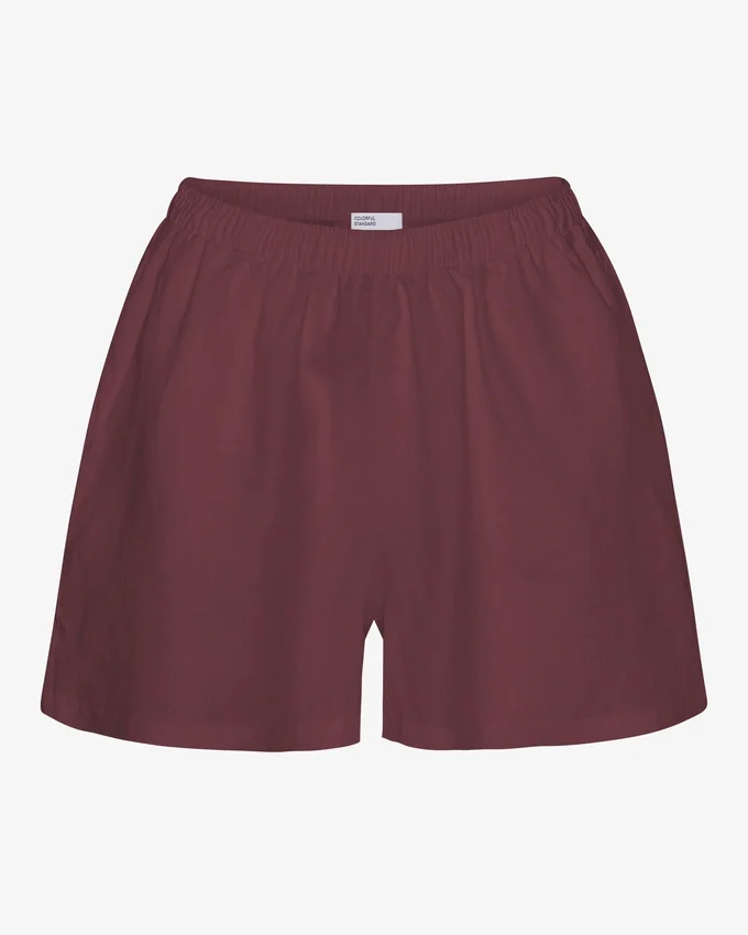 Pantalones cortos de lino - Rojo sangre