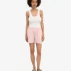Pantalones cortos de lino - Rosa desvaído