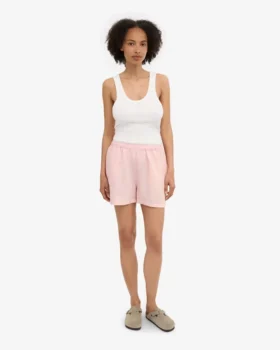 Pantalones cortos de lino – Rosa desvaído