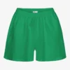 Pantalones cortos de lino - Verde Kelly