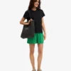 Pantalones cortos de lino - Verde Kelly