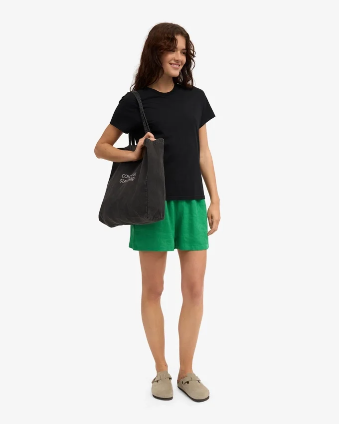 Pantalones cortos de lino - Verde Kelly