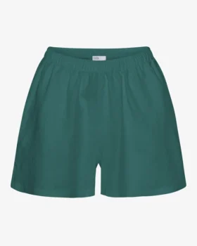 Pantalones cortos de lino - Verde océano