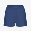 Pantalones cortos de sudadera orgánicos para mujer - Azul marino