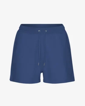 Pantalones cortos de sudadera orgánicos para mujer - Azul marino