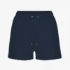 Pantalones cortos de sudadera orgánicos para mujer - Azul marino