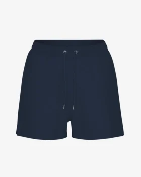 Pantalones cortos de sudadera orgánicos para mujer - Azul marino