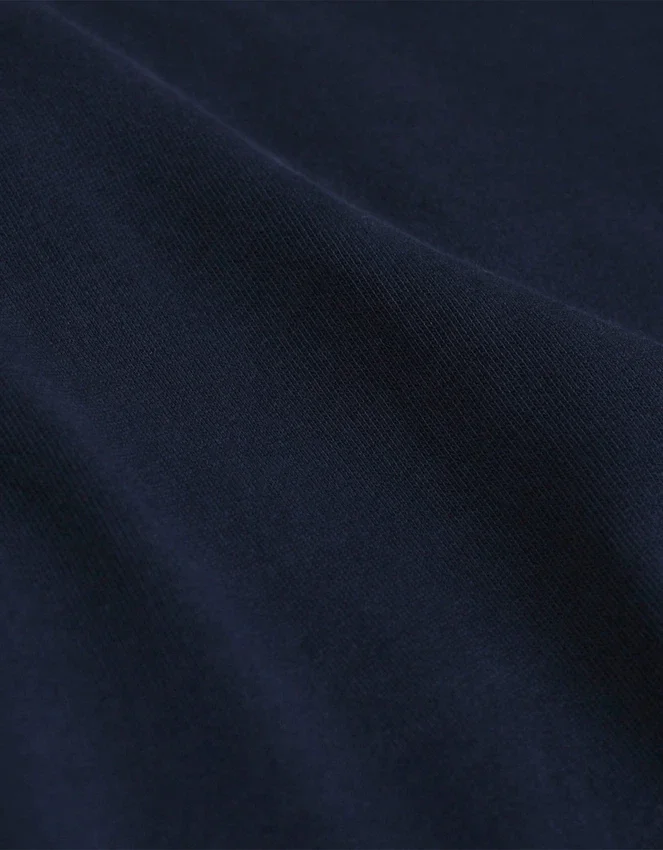Pantalones cortos de sudadera orgánicos para mujer - Azul marino