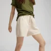 Pantalones cortos de sudadera orgánicos para mujer - Azul Pacífico