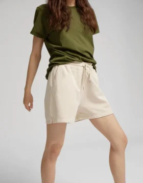 Pantalones cortos de sudadera orgánicos para mujer – Azul Pacífico