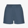 Pantalones cortos de sudadera orgánicos para mujer - Azul petróleo