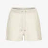 Pantalones cortos de sudadera orgánicos para mujer - Blanco marfil