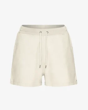 Pantalones cortos de sudadera orgánicos para mujer - Blanco marfil