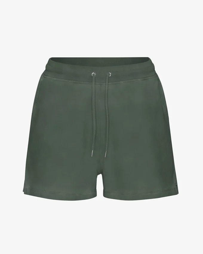 Pantalones cortos de sudadera orgánicos para mujer - Bosque de medianoche