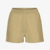 Pantalones cortos de sudadera orgánicos para mujer - Caqui desierto