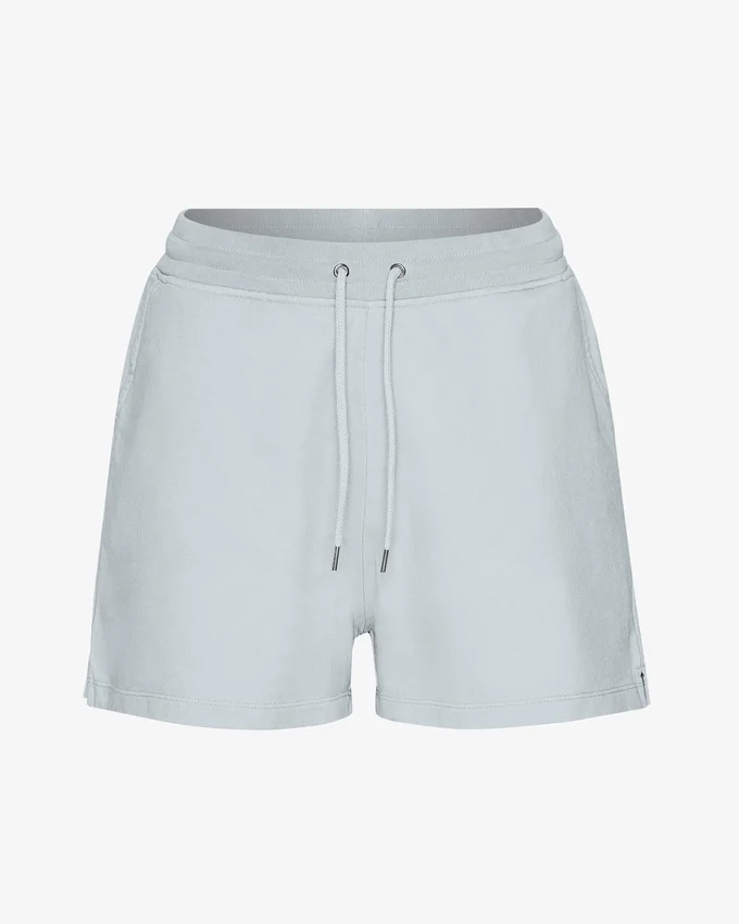 Pantalones cortos de sudadera orgánicos para mujer - Gris nublado