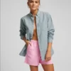 Pantalones cortos de sudadera orgánicos para mujer - Beige miel