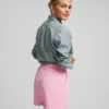 Pantalones cortos de sudadera orgánicos para mujer - Beige miel
