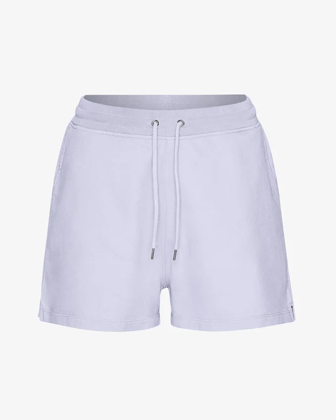 Pantalones cortos de sudadera orgánicos para mujer - Lavanda suave
