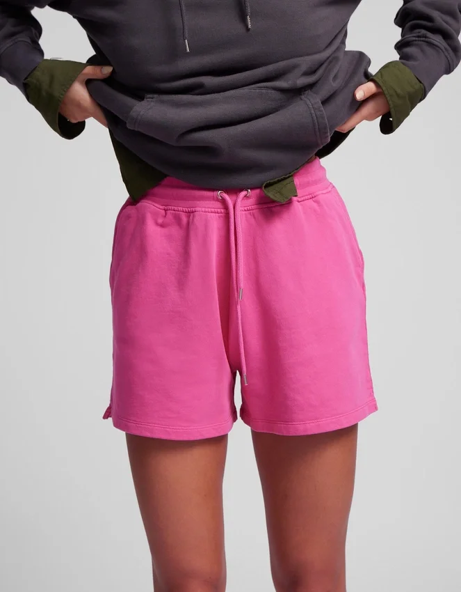 Pantalones cortos de sudadera orgánicos para mujer - Azul mar