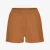 Pantalones cortos de sudadera orgánicos para mujer - Marrón jengibre