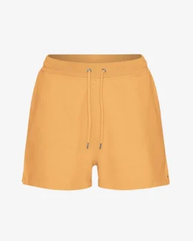 Pantalones cortos de sudadera orgánicos para mujer - Naranja arenisca
