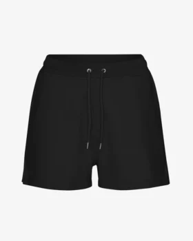 Pantalones cortos de sudadera orgánicos para mujer - Negro intenso